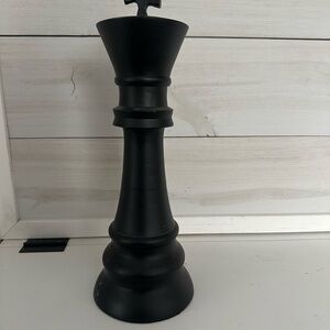 Black Decorative Chess Piece